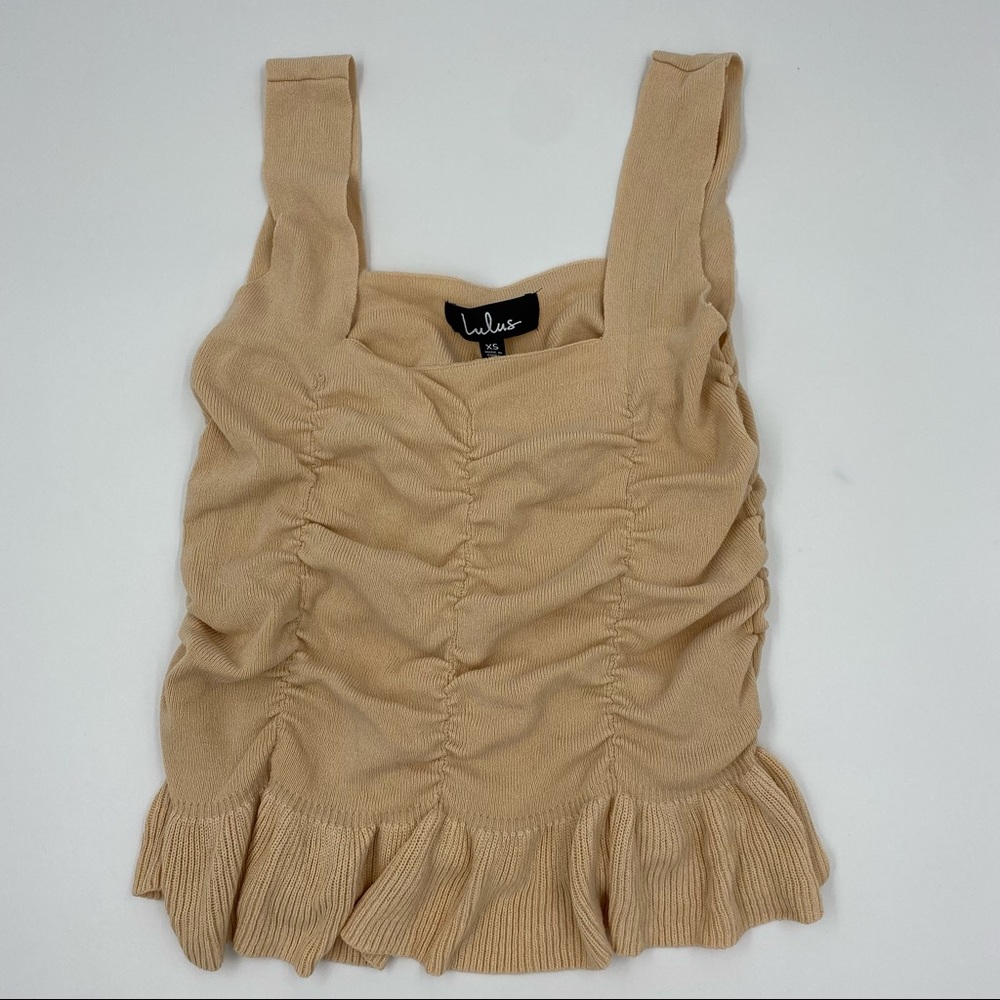 Lulu’s Ruched Stretch Tank Top